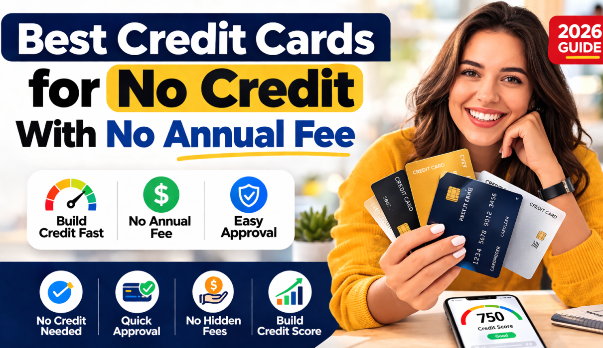 Best Credit Cards for No Credit With No Annual Fee