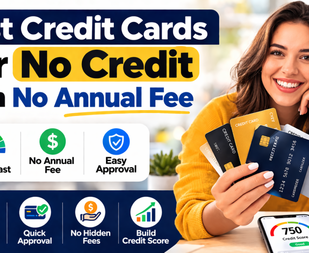 Best Credit Cards for No Credit With No Annual Fee