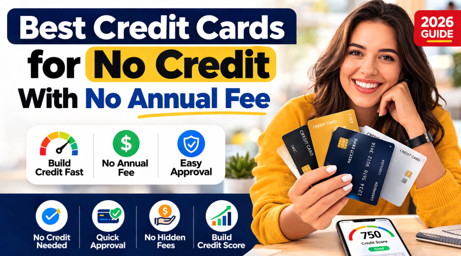 Best Credit Cards for No Credit With No Annual Fee