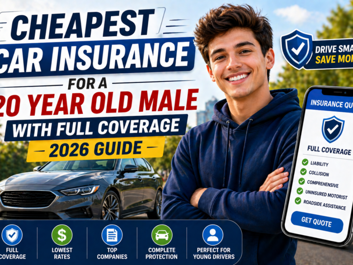 Cheapest Car Insurance for a 20 Year Old Male With Full Coverage (2026 Guide)