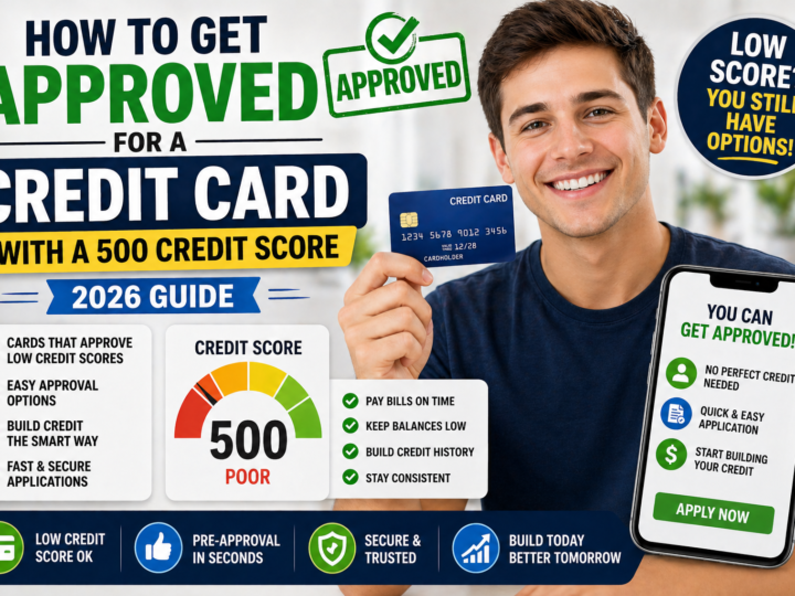 How to Get Approved for a Credit Card With a 500 Credit Score (2026 Guide)