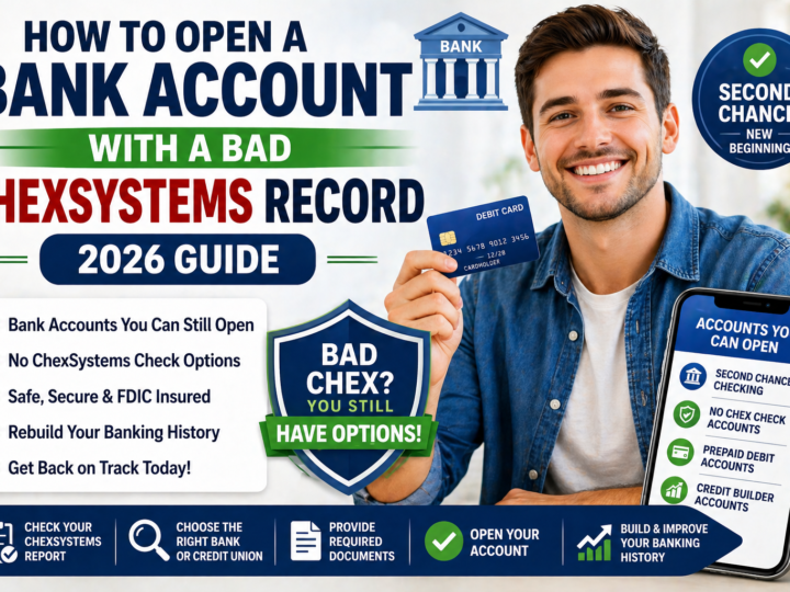 How to Open a Bank Account With a Bad ChexSystems Record (2026 Guide)