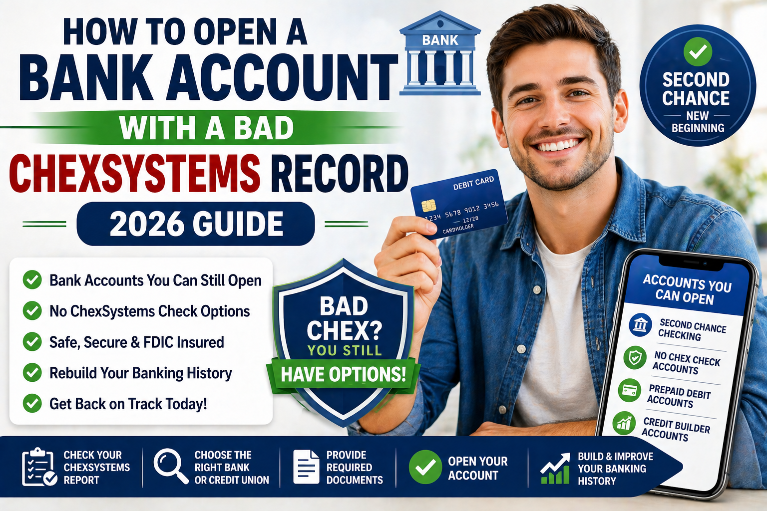 How to Open a Bank Account With a Bad ChexSystems Record (2026 Guide)