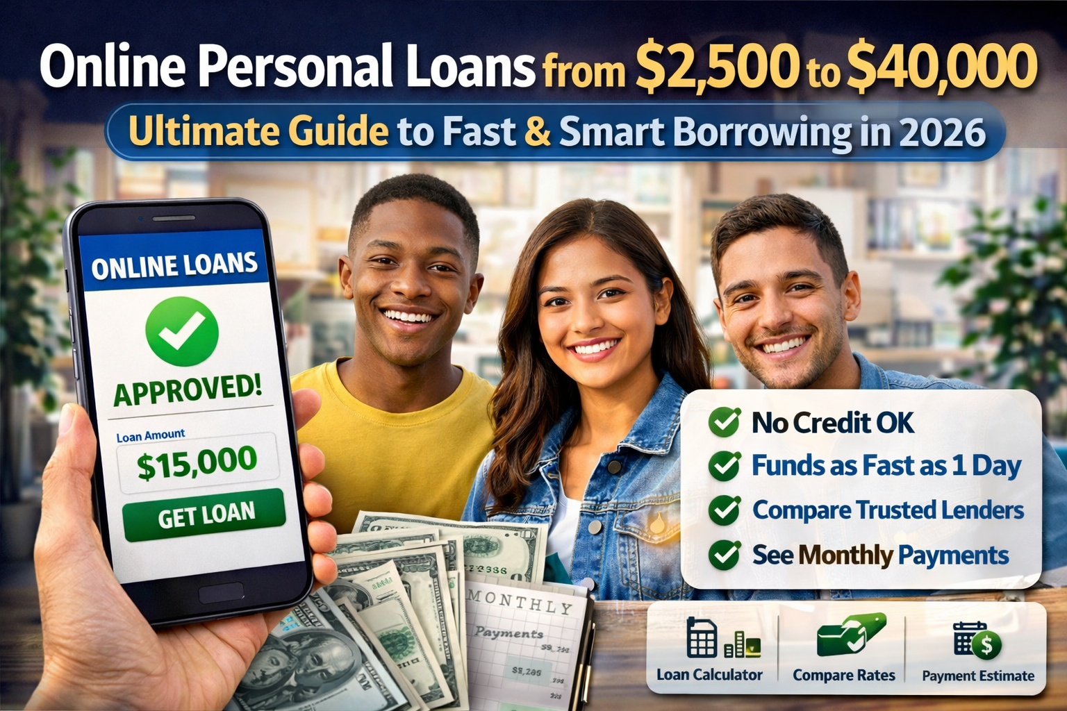 Online Personal Loans from $2500 to $40000 – Complete Guide